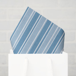 Papel De Seda Listras de Bala Azul