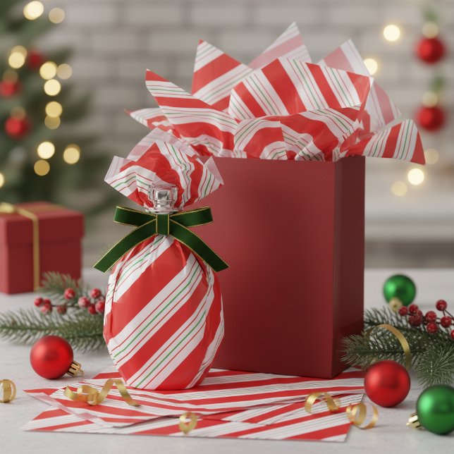 Papel De Seda Listras de Bastão de Natal ID259 (Criador carregado)