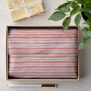 Papel De Seda Listras de Cana Rosa Vermelho Branco Natal