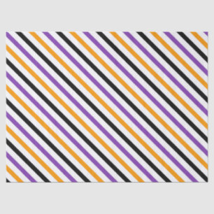 Papel De Seda Listras de Halloween – Padrão Diagonal Ousado