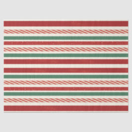 Papel De Seda Listras de Natal Retro Treasures