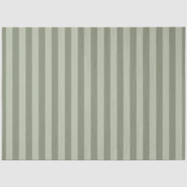 Papel De Seda Listras de Verde Sage Claro e Escuro