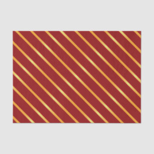 Papel De Seda Listras diagonais metálicas Dourados brilhantes