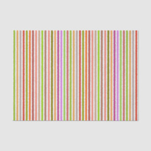 Papel De Seda Listras do giz - de creme e multi cores