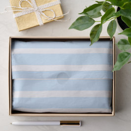 Papel De Seda Listras Finas Azul Claro