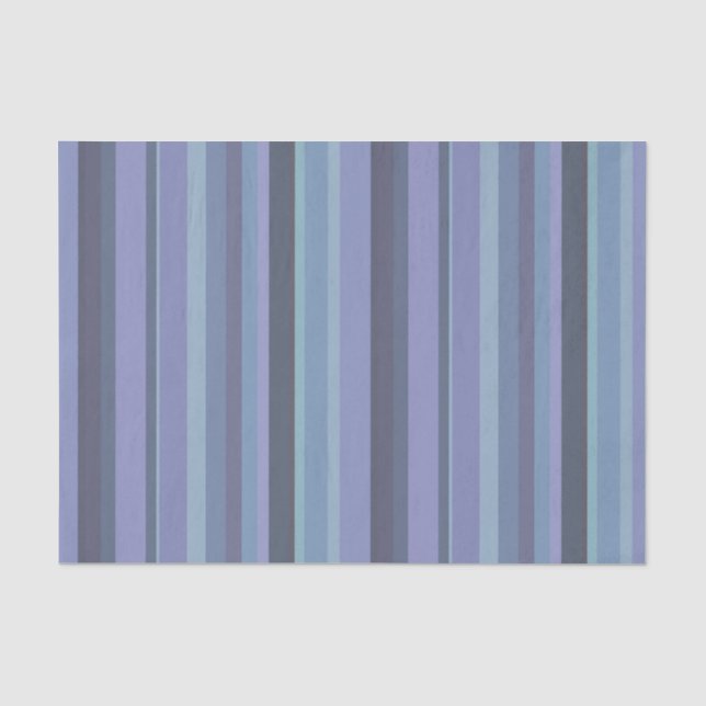 Papel De Seda Listras horizontais de cinza azul (Frente )