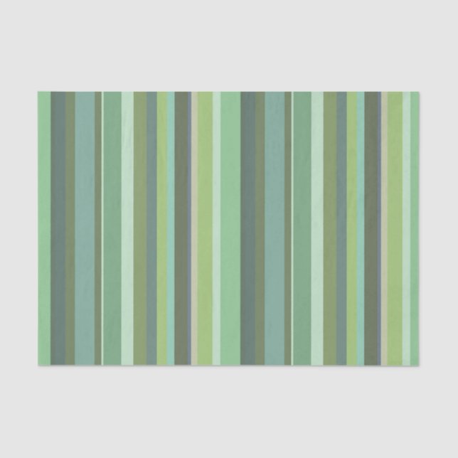Papel De Seda Listras horizontais verde-oliva (Frente )