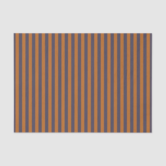 Papel De Seda Listras Laranja Roxo Padrão (Frente )