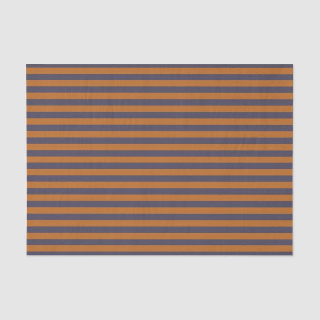 Papel De Seda Listras Laranja Roxo Padrão (Frente )