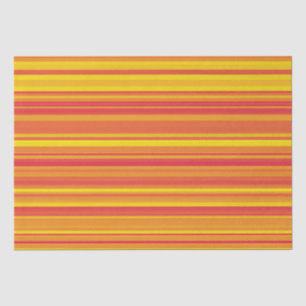 Papel De Seda Listras Laranja Vermelho Amarelo