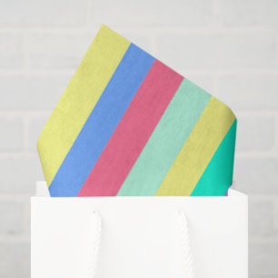 Papel De Seda Listras Pastel de Primavera Energizantes
