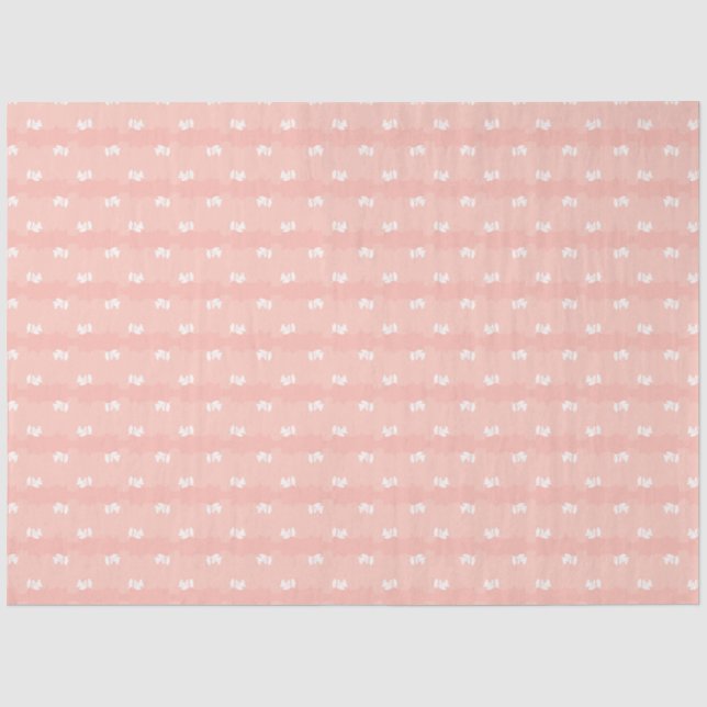 Papel De Seda Listras Rosa Coral (Frente )