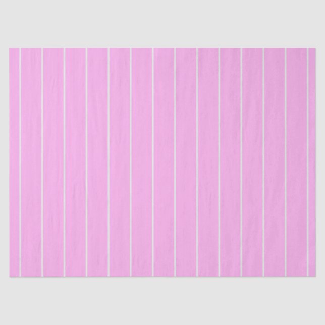 Papel De Seda Listras Rosa e Branco (Frente )