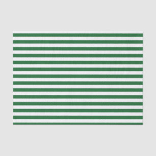 Papel De Seda Listras verdes e brancas