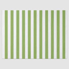 Papel De Seda Listras Verdes e Brancas de Natal