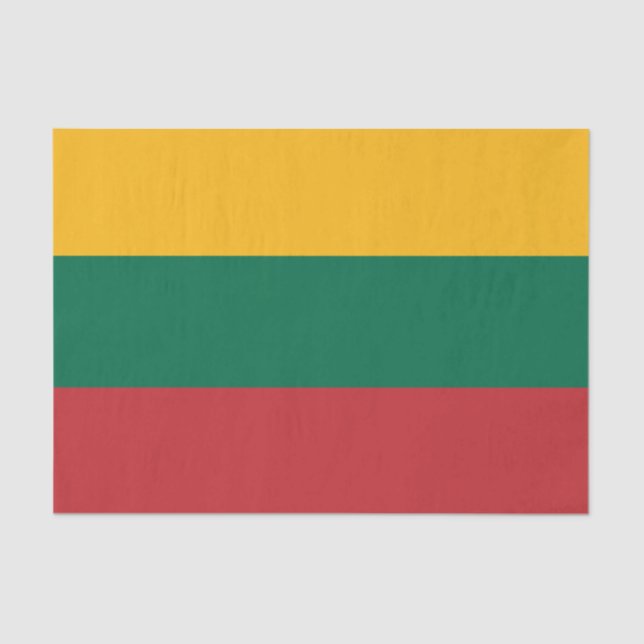 Papel De Seda Lithuania decor, Lithuanian Flag tissue paper (Frente )