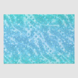 Papel De Seda Lítima Metálico de Bolinhas Azul Elegante