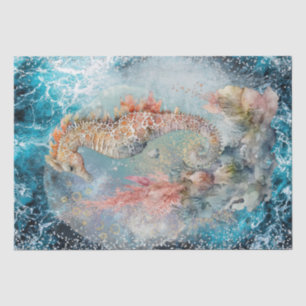 Papel De Seda Lítio de Cavalo do Mar