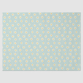 Papel De Seda Little Daisies - soft teal