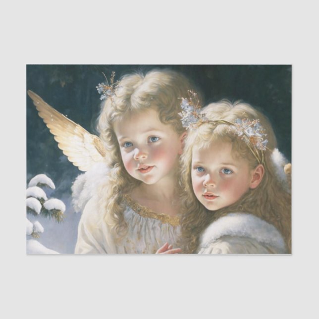 Papel De Seda Little Girl Angels (Frente )