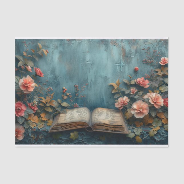 Papel De Seda Livro de Mídia Misto (Frente )