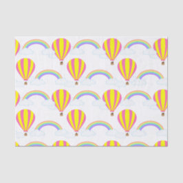 Papel De Seda Livro dos Balões de Ar Quente - Fundo Branco