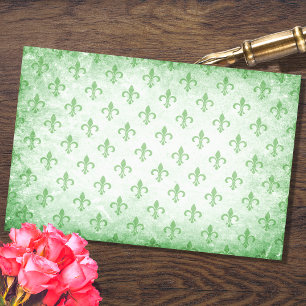 Papel De Seda Livro Verde da dissociação Fleur De Lis