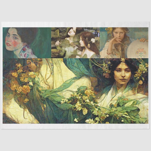 Papel De Seda Livro Verde das Mulheres (Frente )