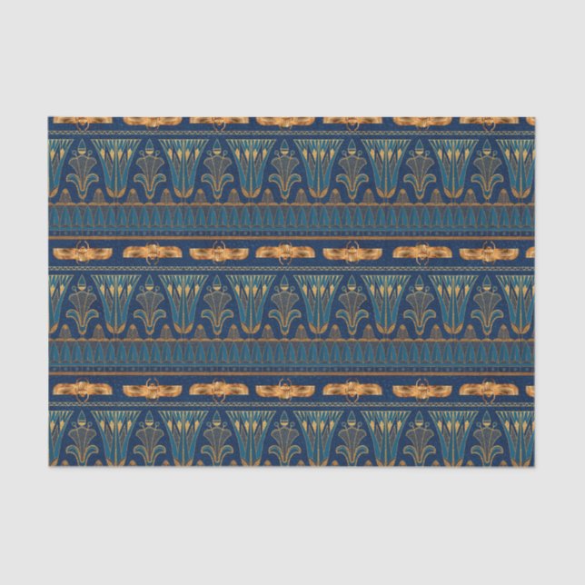 Papel De Seda Livro Verde e Dourado dos Tecidos Egípcios (Frente )