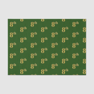 Papel De Seda Livro Verde, Faux Dourado 8º (Oitavo)