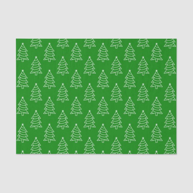 Papel De Seda Livro Verde sobre o fundo da árvore de Natal (Frente )