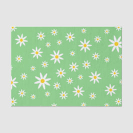 Papel De Seda Livro Verde sobre os Tecidos de Margarida