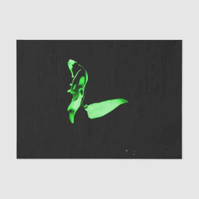Papel De Seda Livro Verde sobre os Tecidos de Pintura (Frente )