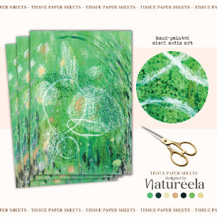 Papel De Seda Livro Verde sobre Textura Moderna abstrato