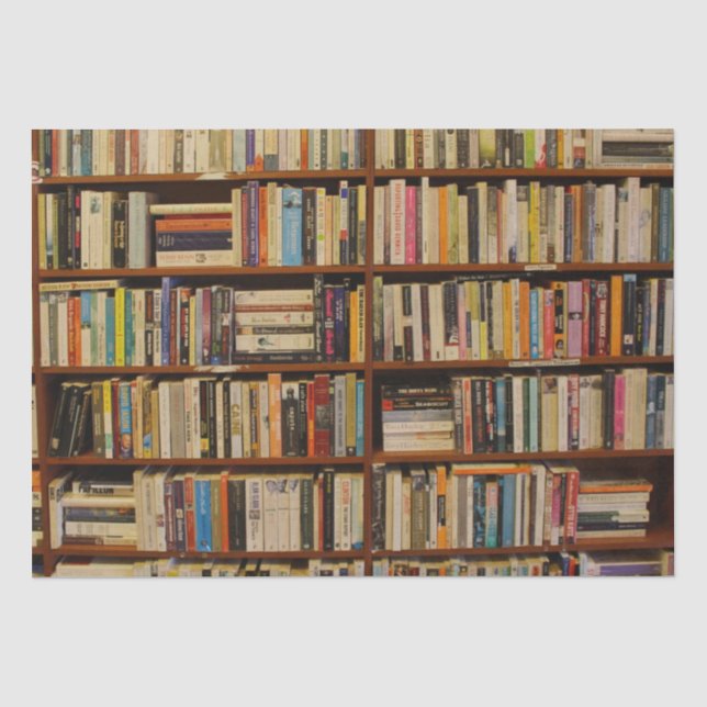 Papel De Seda Livros na biblioteca Gift Bag (Frente )
