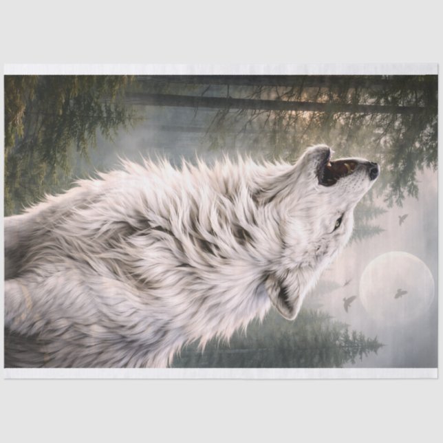 Papel De Seda Lobo 2 (Frente )