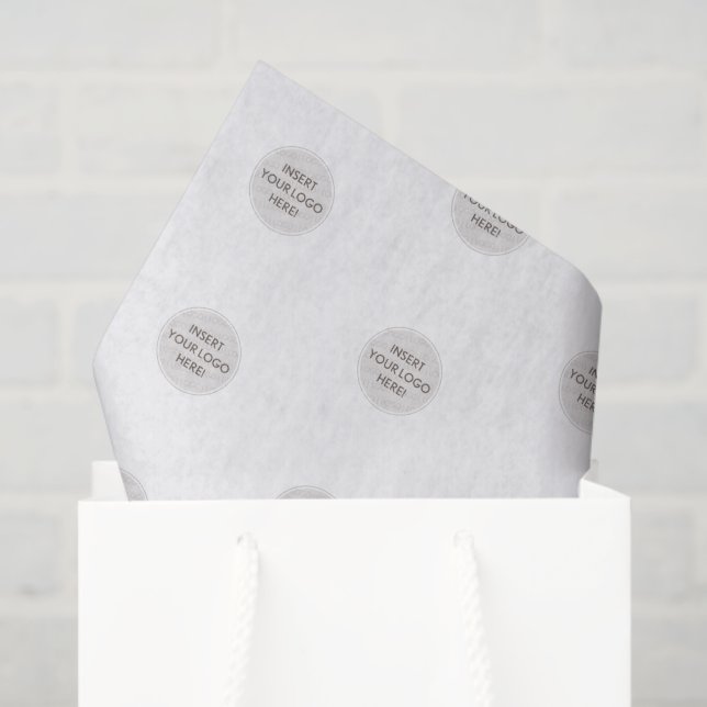 Papel De Seda LOGO BUSINESS BRANDING modern simple large (Sacola de presentes)