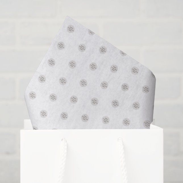Papel De Seda LOGO MARCA DE NEGÓCIOS moderno simples mini (Sacola de presentes)