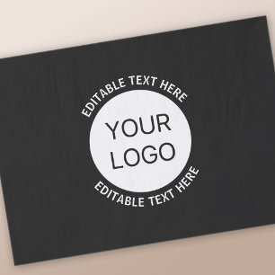 Papel De Seda Logotipo comercial ou qualquer imagem e texto edit