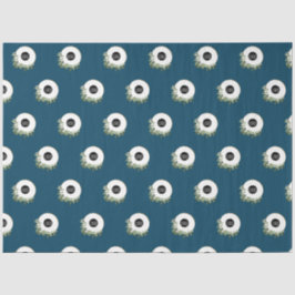 Papel De Seda Logotipo da empresa Blue Modern Wreath Custom