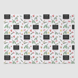 Papel De Seda Logotipo da empresa de férias festivas
