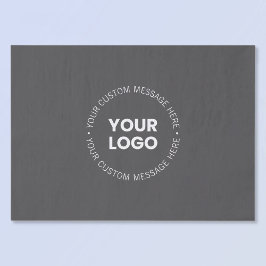 Papel De Seda Logotipo da empresa minimalista moderno/qualquer i