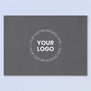 Papel De Seda Logotipo da empresa minimalista moderno/qualquer i
