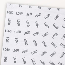 Papel De Seda Logotipo da sua empresa | Design de padrão de logo