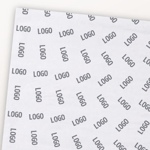 Papel De Seda Logotipo da sua empresa Design de padrão de logo