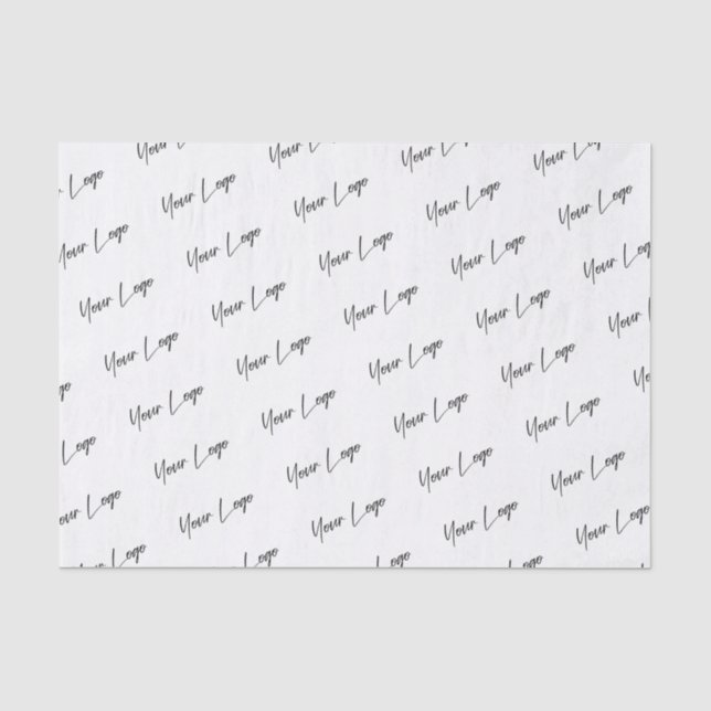 Papel De Seda Logotipo de assinatura Modelo de negócios (Frente )