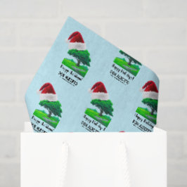 Papel De Seda Logotipo de Carvalho | Empresa de Natal Chapéu Fel