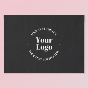 Papel De Seda Logotipo de sua empresa carregado ou outro Design