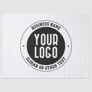 Papel De Seda Logotipo de sua empresa e texto editável simples m