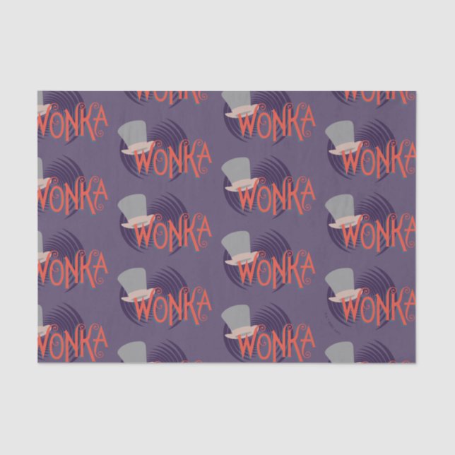 Papel De Seda Logotipo espiral Wonka (Frente )